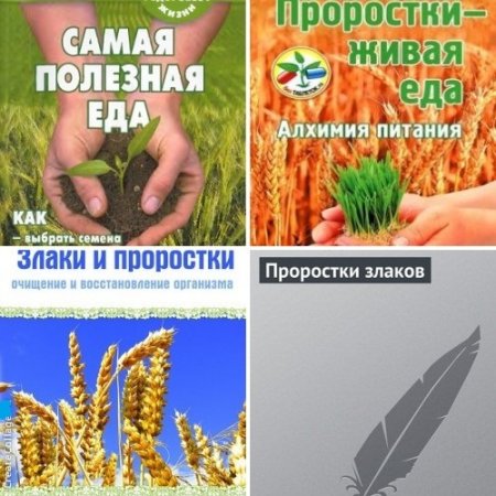 Обложка к Проростки злаков - Полезная еда. Сборник 4 книги (2009-2013) DjVu,PDF,FB2
