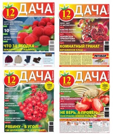 Обложка к Подшивка газет - Дача. 24 номера (2016) PDF